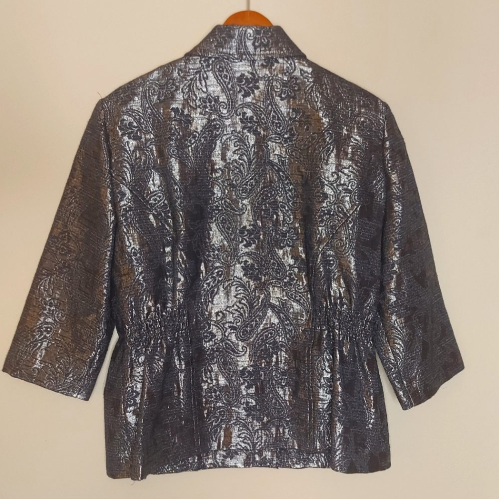 Metallic paisley statement jacket - Picture 4 of 6